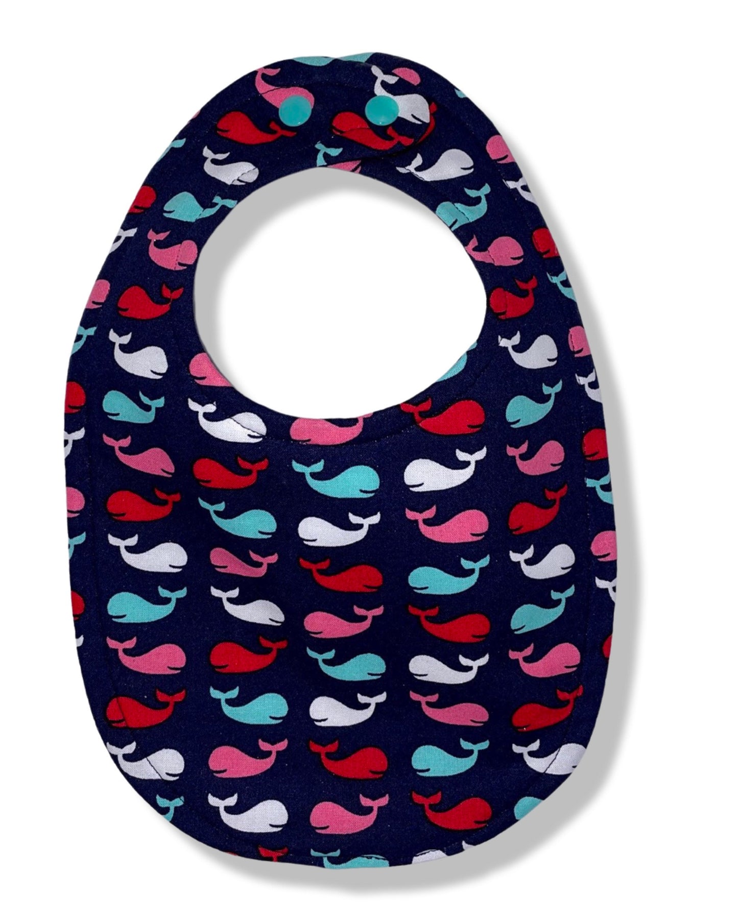 Nautical Whales Bib