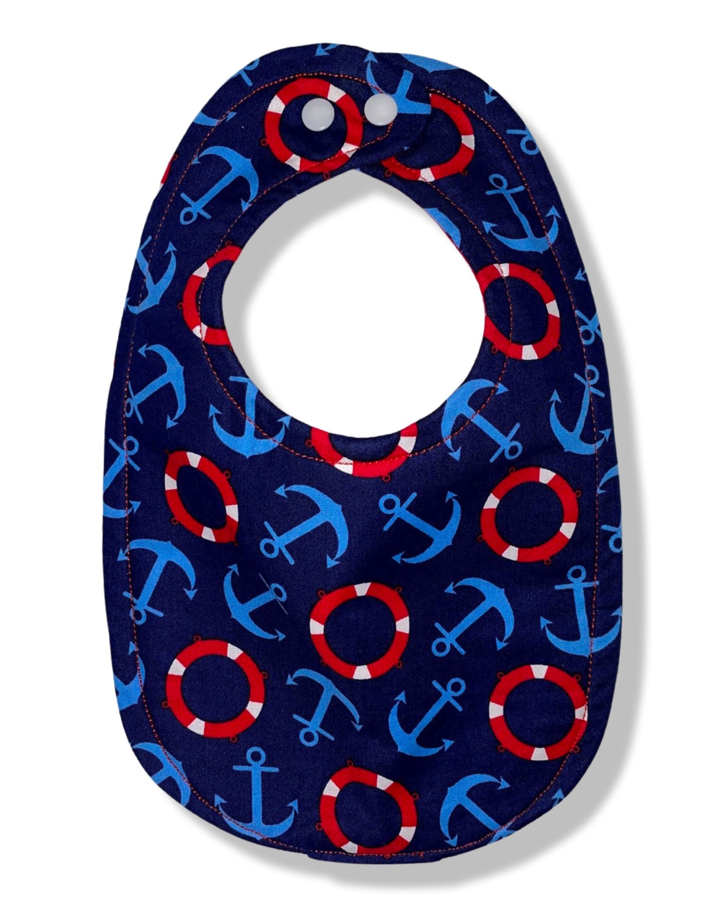 Nautical Whales Bib