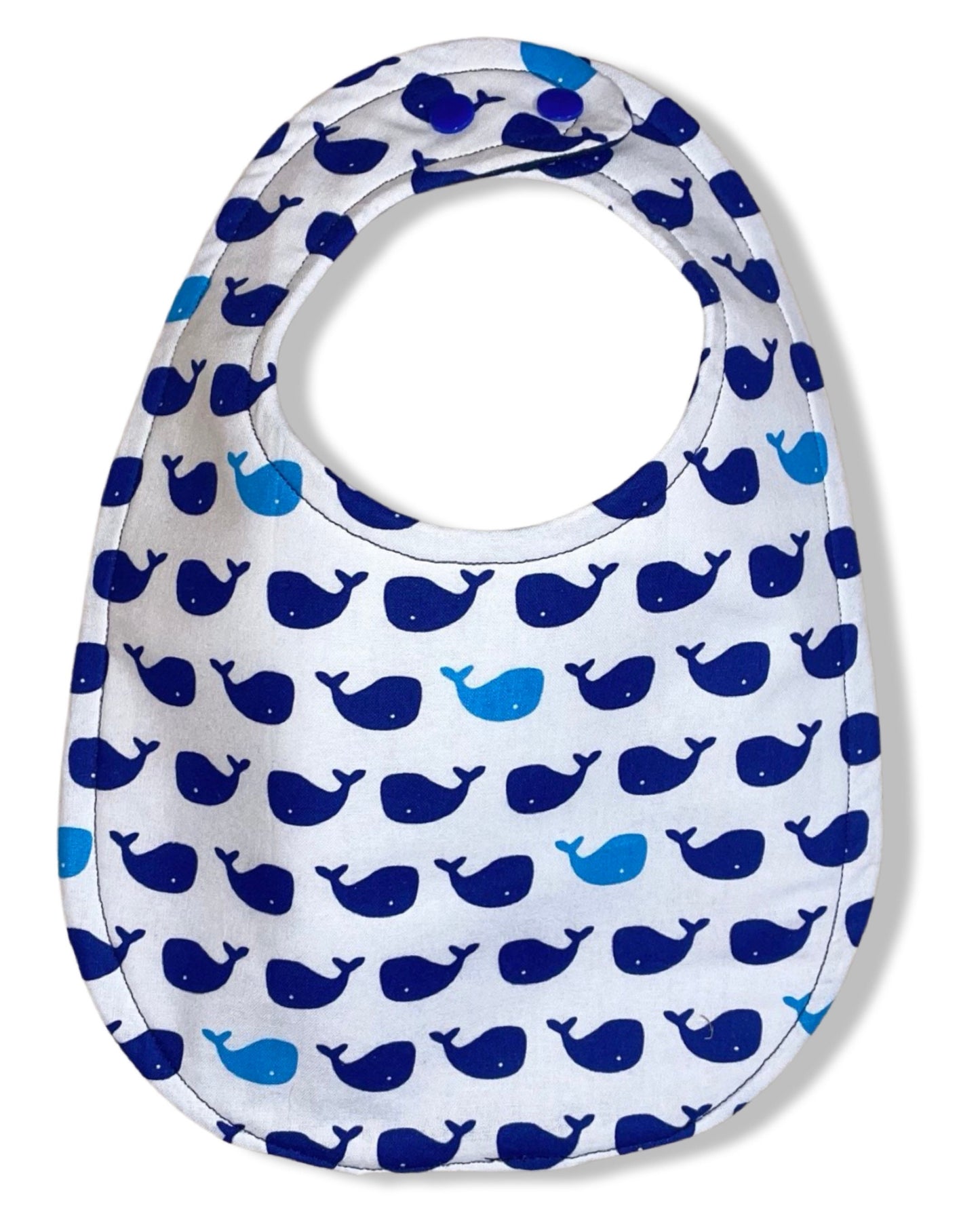 Nautical Whales Bib