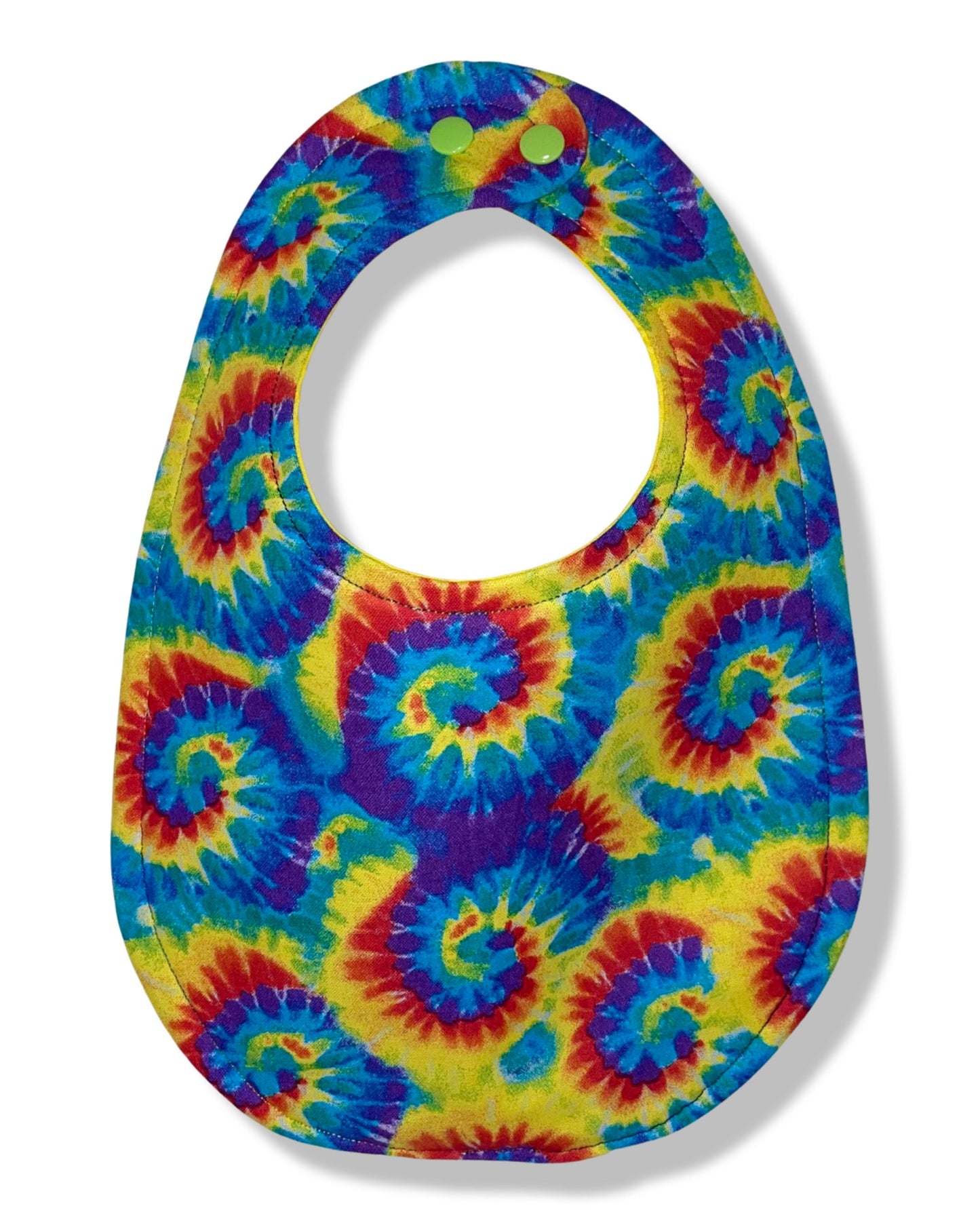 Colorful Tie Dye Rainbow Bib