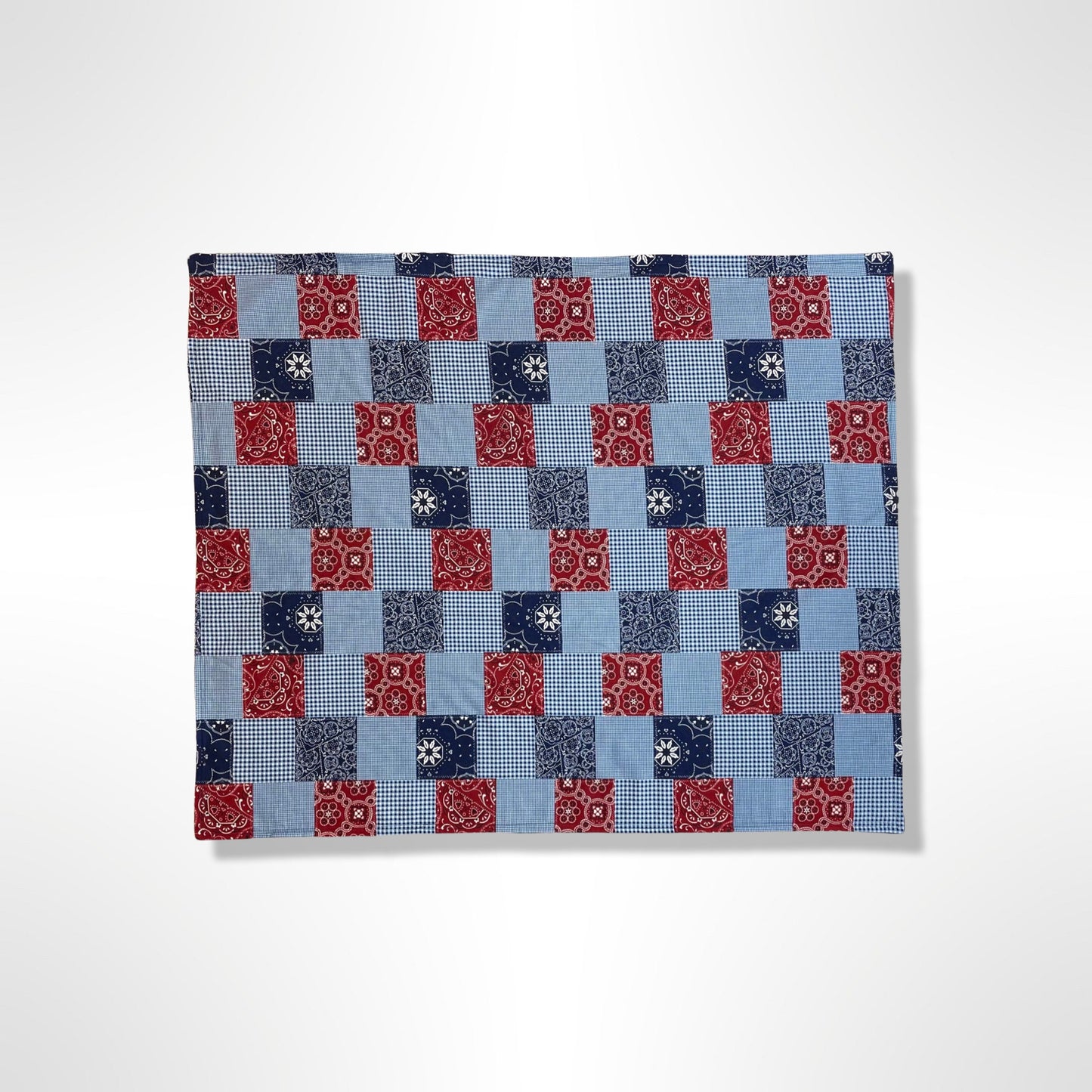 Blue & Red Rodeo Quilt Baby Blanket