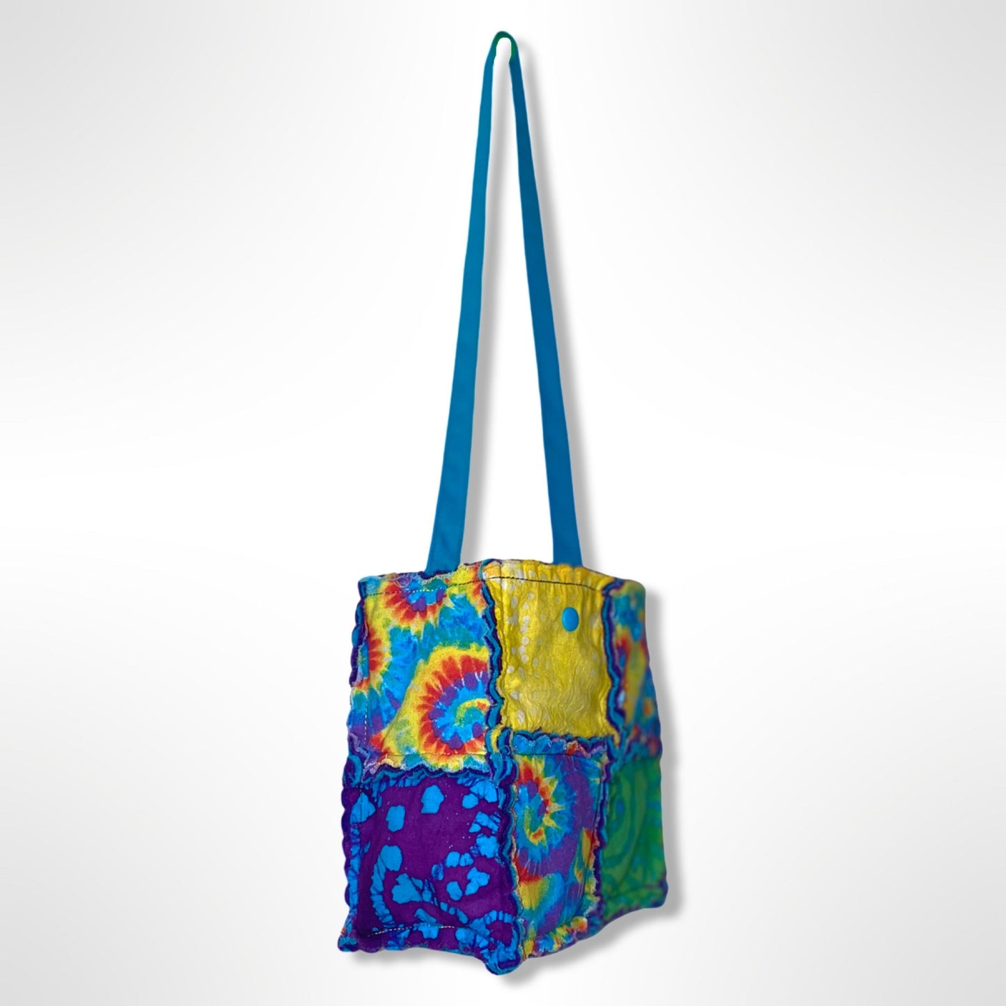 Rainbow Tie Dye Fluffy Rag Bag