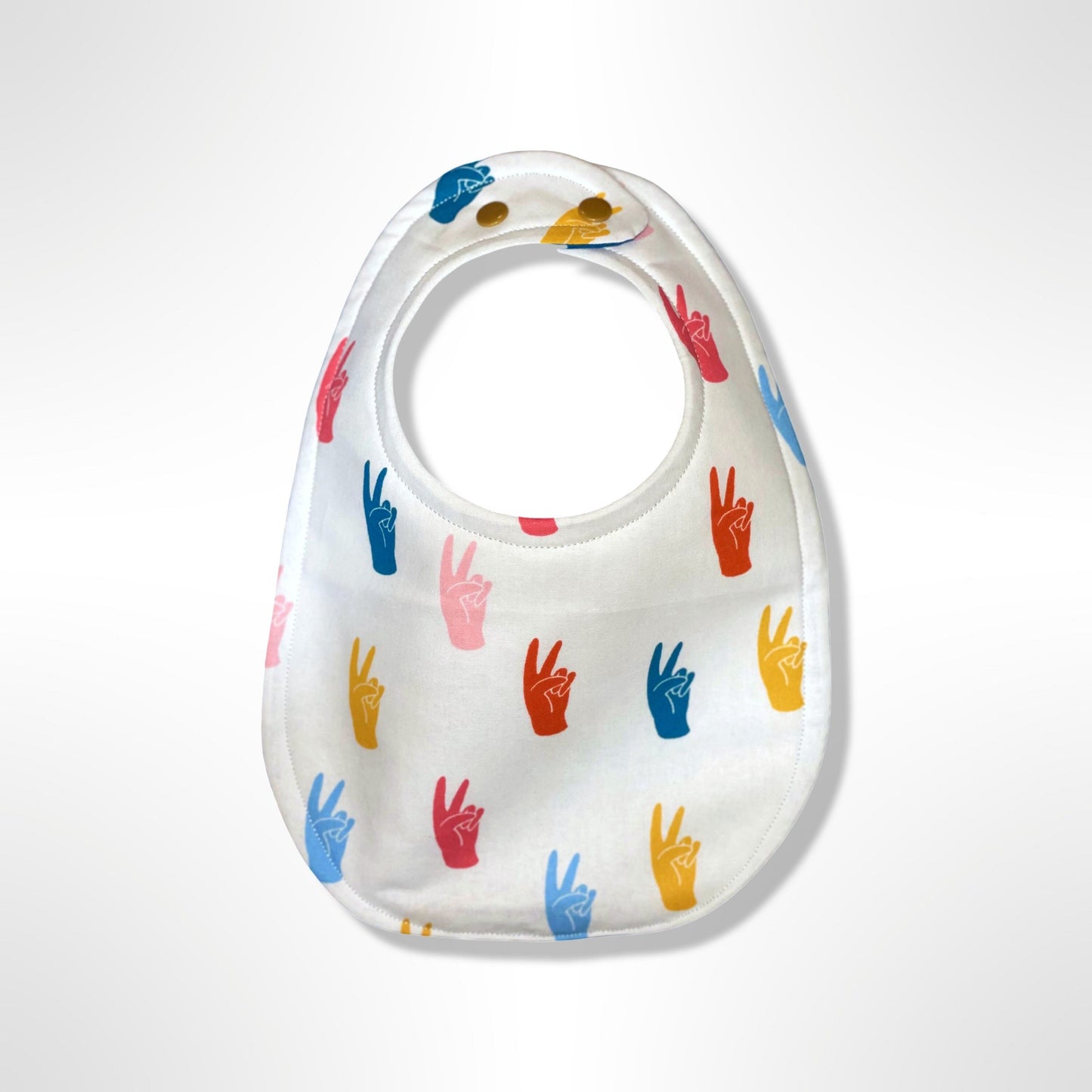 Peace Signs Bib