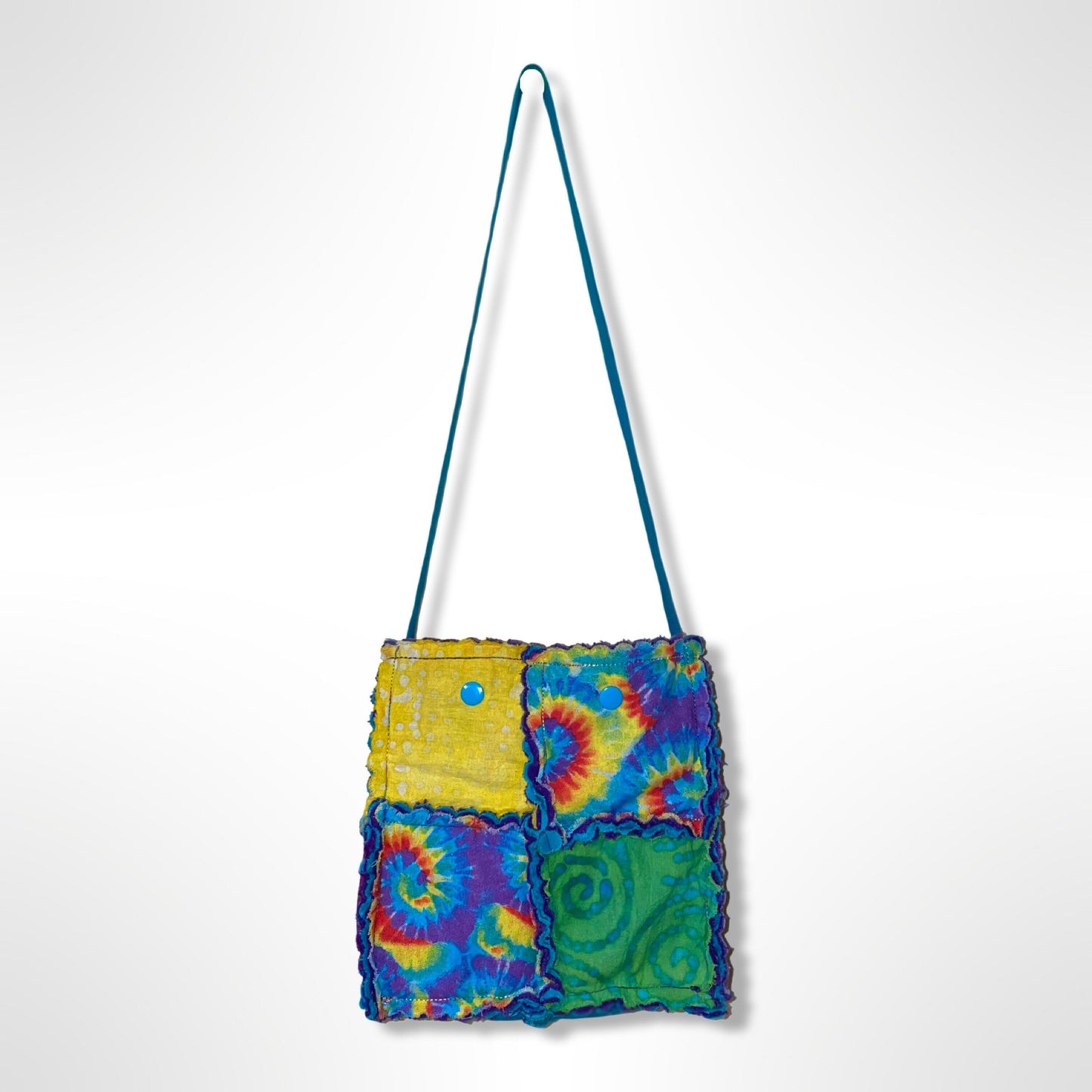 Rainbow Tie Dye Fluffy Rag Bag