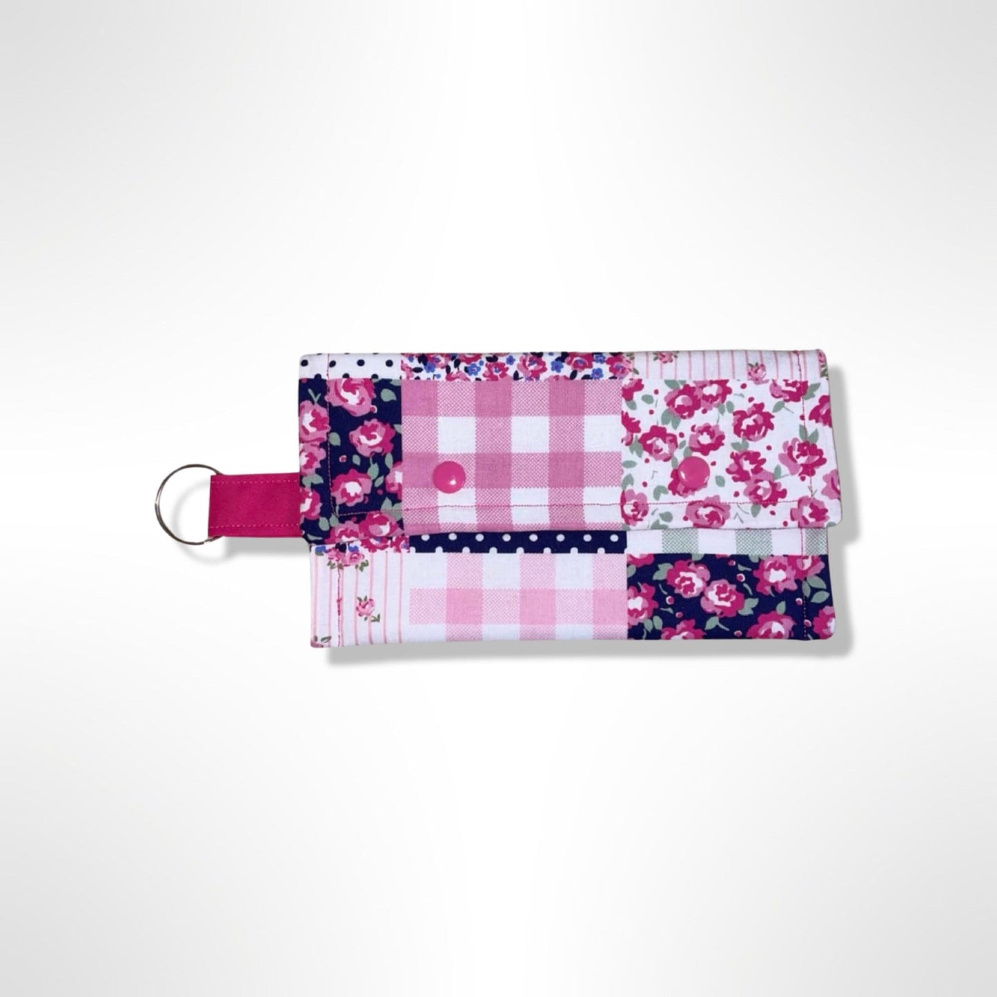 Pink and Navy Quilt Multifunctional Pouch