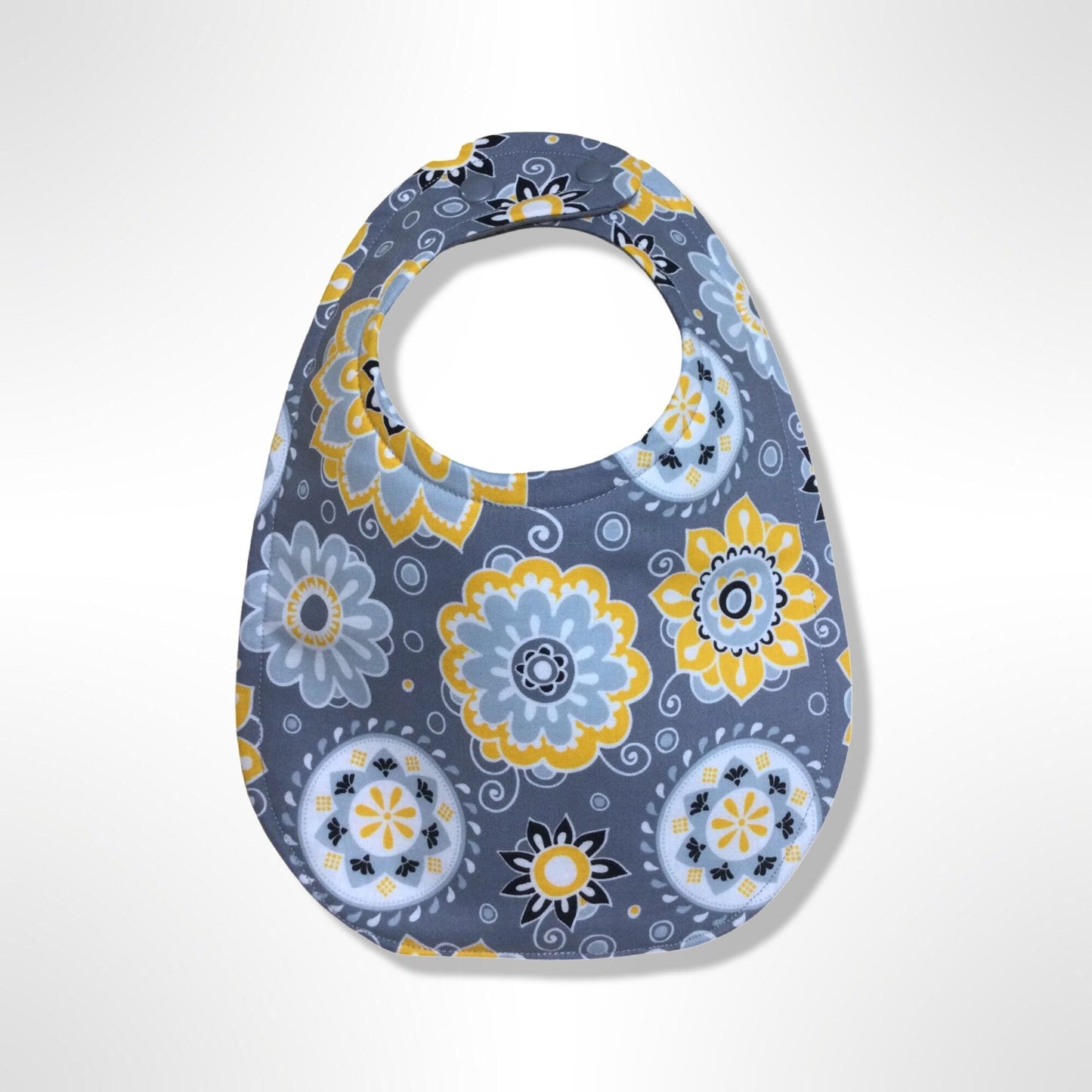 Gray Daisy Bib