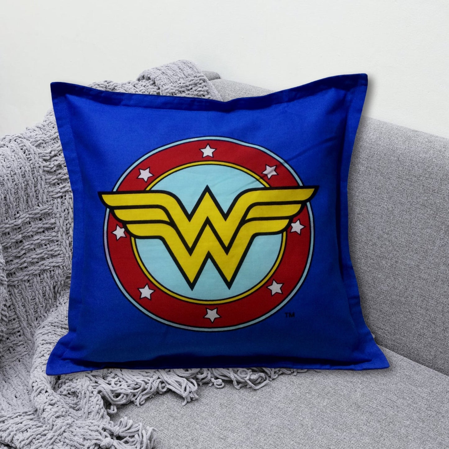 Wonder Woman Emblem Large Pillow